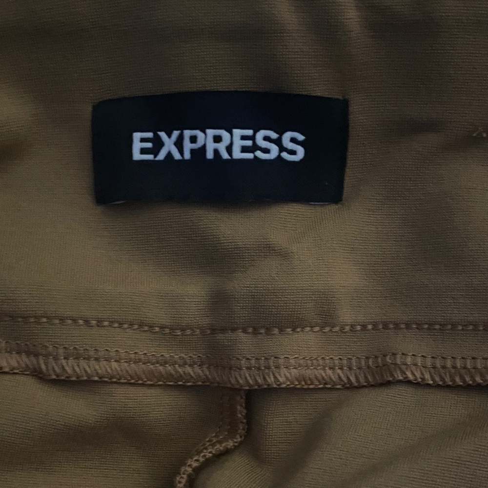 Express Brown Straight Leg Pants - Picture 4 of 5